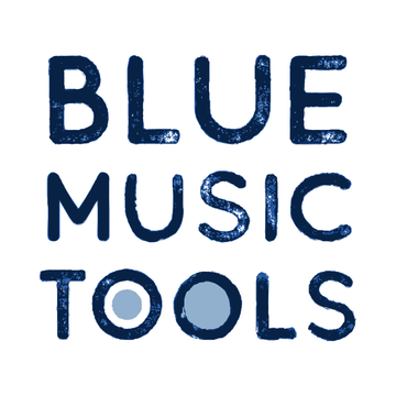 Logo de Blue Music Tools, marque d’accessoires et de cadeaux pour musiciens et guitaristes, partenaire d’Accord & Co.