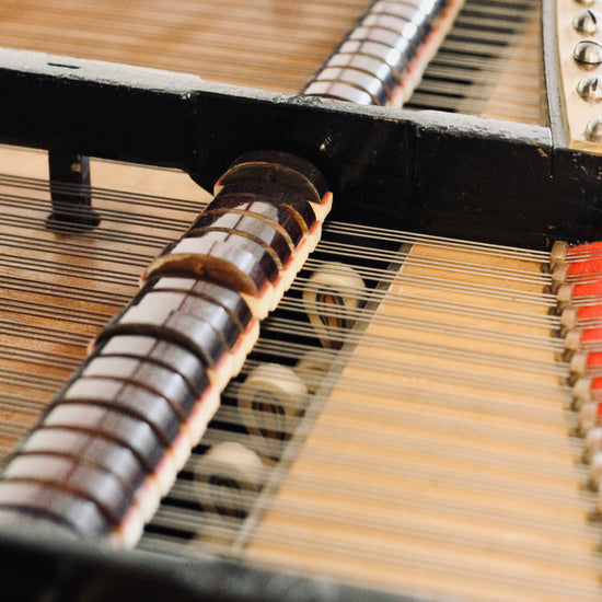 Détail de la mécanique du piano à queue C. Bechstein de 1866