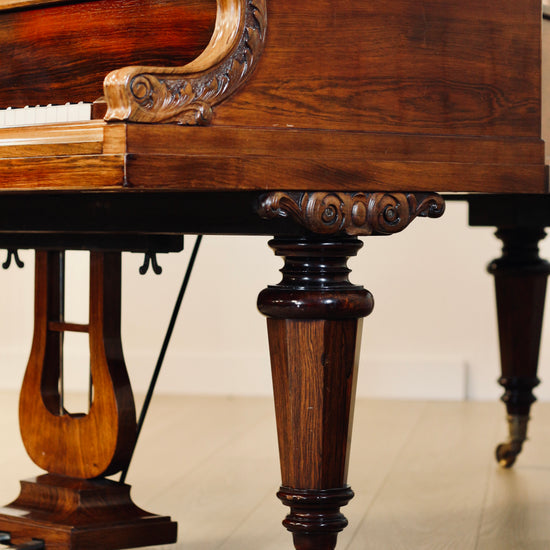 Piano à queue C. Bechstein de 1866 en palissandre avec vernis au tampon