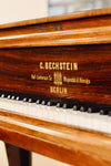 Clavier du piano à queue ancien C. Bechstein de 1866 en ivoire et ébène