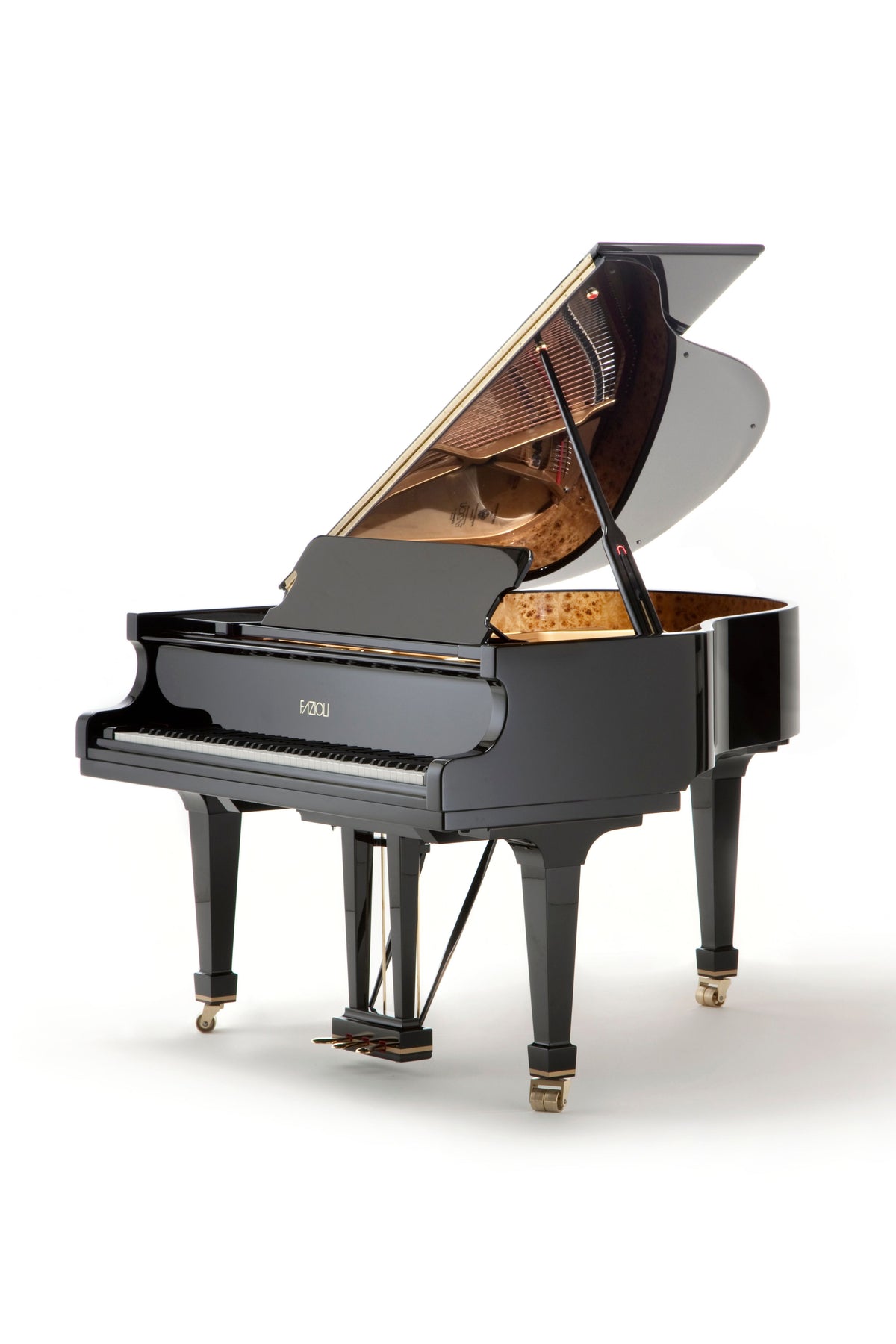 Fazioli F156 noir poli, piano à queue neuf à vendre chez Accord & Co en Rhône-Alpes et Suisse romande