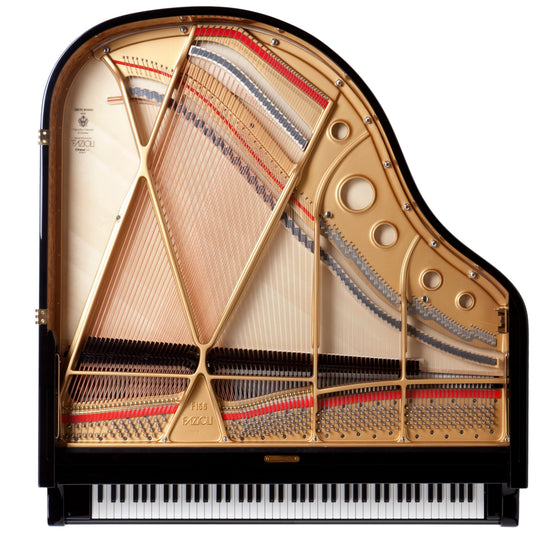 Table d’harmonie et cordes du Fazioli F156, piano à queue neuf disponible chez Accord & Co en Rhône-Alpes et Suisse romande