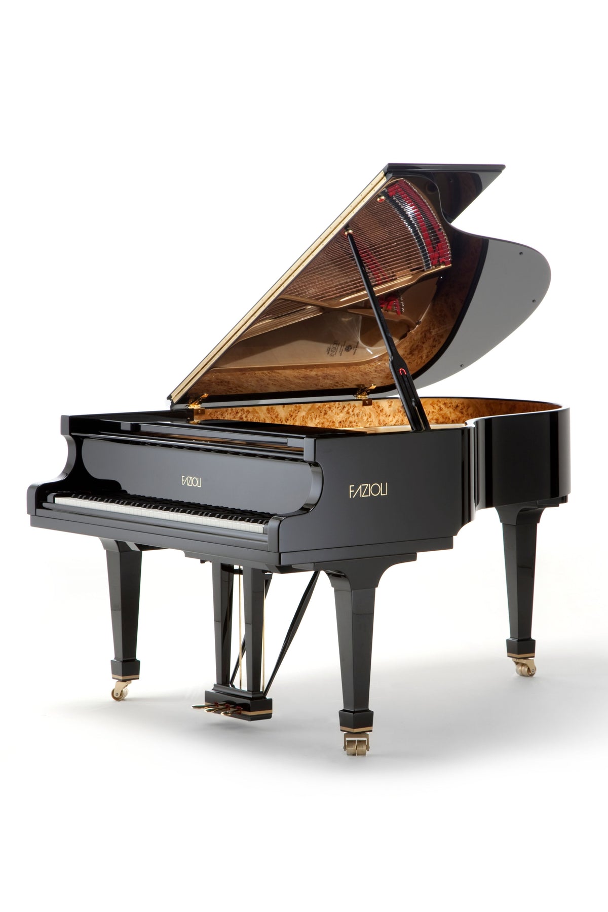 Piano à queue neuf Fazioli F183 noir poli à vendre chez Accord & Co en Rhône-Alpes