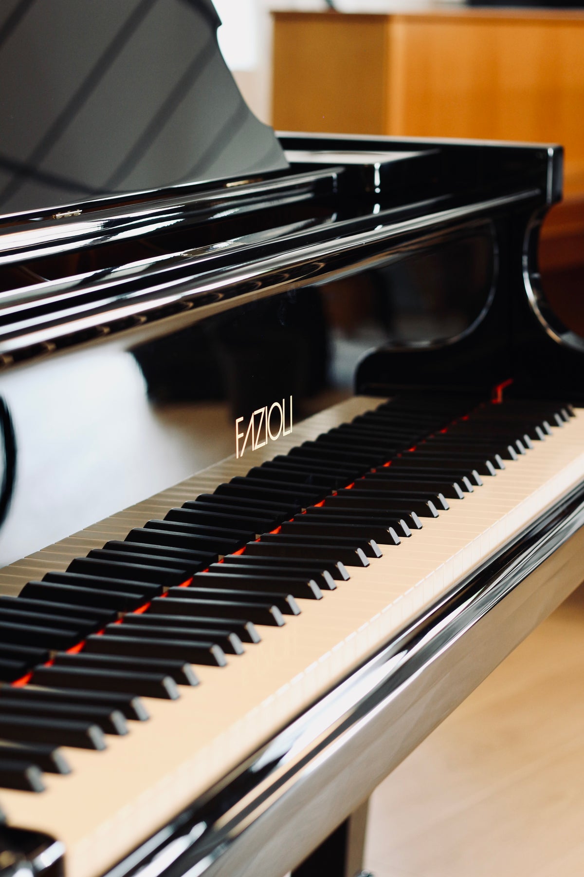 Touches et clavier du Fazioli F212 d’occasion à vendre chez Accord & Co en Rhône-Alpes