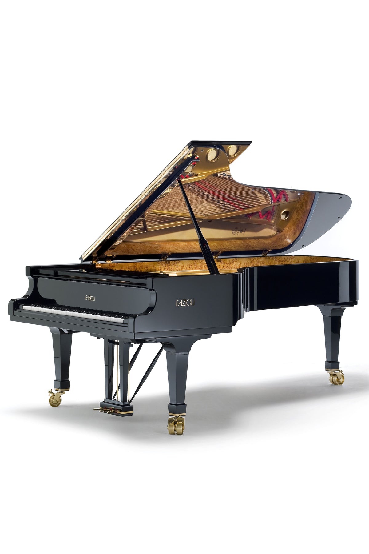 Piano à queue de concert neuf Fazioli F278 noir poli à vendre chez Accord & Co en Rhône-Alpes