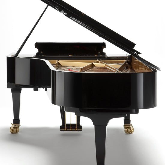 Vue arrière du Fazioli F278 neuf, piano à queue de concert disponible chez Accord & Co en Rhône-Alpes