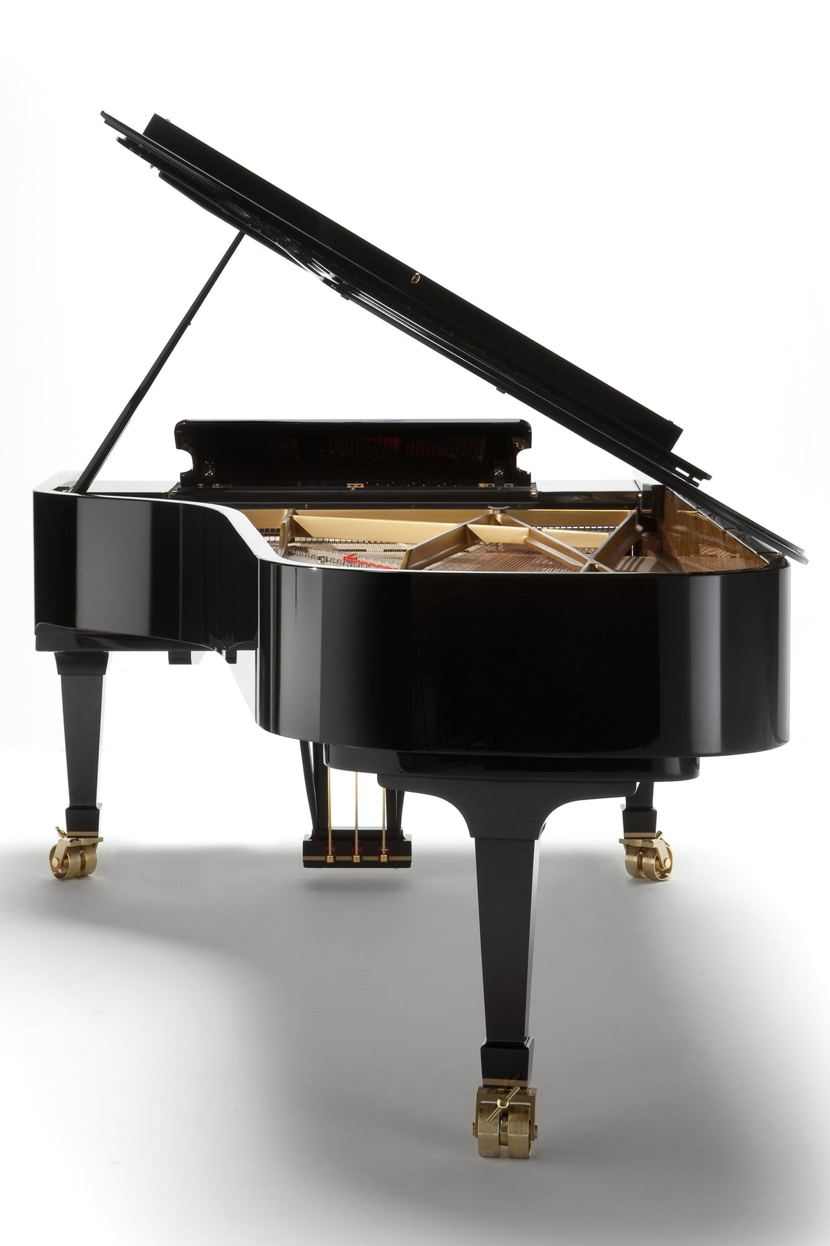 Vue arrière du Fazioli F278 neuf, piano à queue de concert disponible chez Accord & Co en Rhône-Alpes