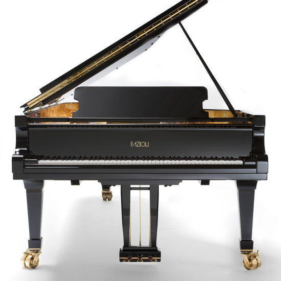 Vue de face du Fazioli F278 neuf, piano à queue de concert de 278 cm proposé à la vente par Accord & Co