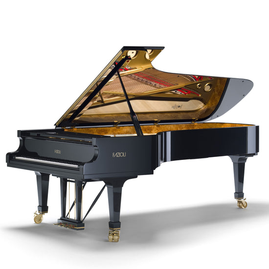 Piano à queue de concert neuf Fazioli F308 noir poli à vendre chez Accord & Co en Rhône-Alpes