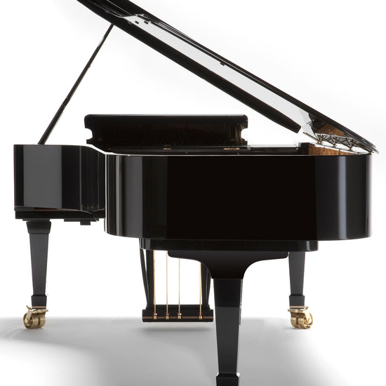 Vue arrière du Fazioli F308 neuf, piano à queue de concert disponible chez Accord & Co en Rhône-Alpes