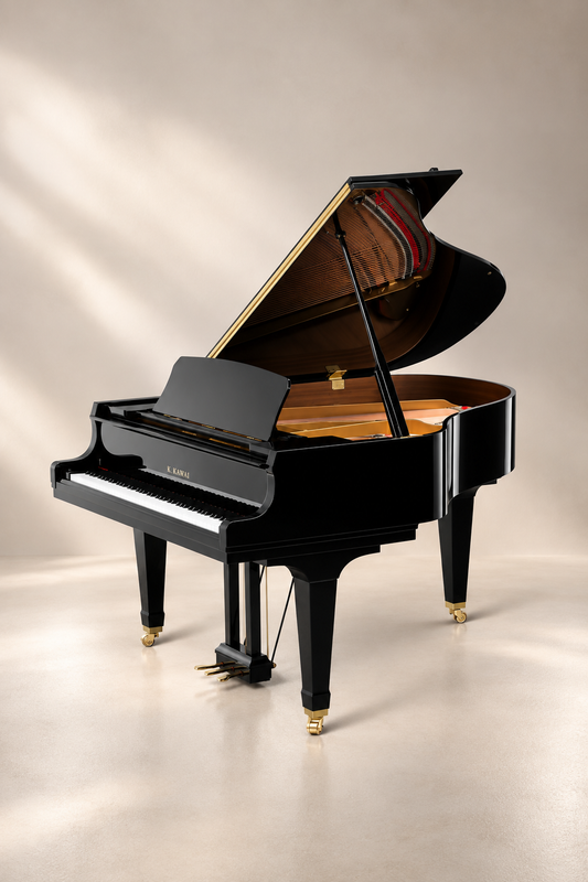 Piano à queue Kawai GL-10 153 cm noir verni, piano neuf compact de la gamme GL
