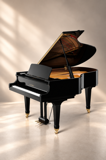 Piano à queue Kawai GL-50 188 cm noir verni, piano neuf de la gamme GL