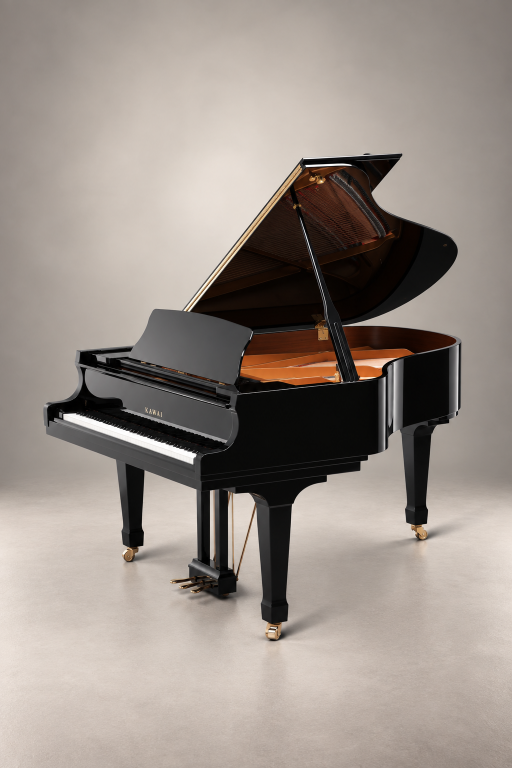 Piano à queue Kawai GX-2 180 cm noir verni, piano neuf de la gamme GX
