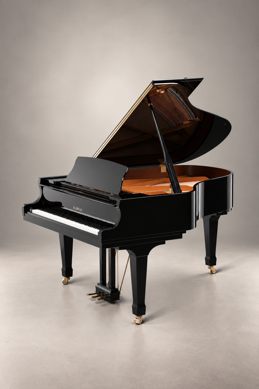Piano à queue Kawai GX-2 180 cm noir verni, piano neuf de la gamme GX