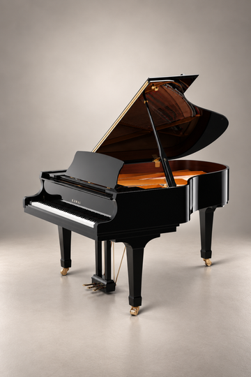 Piano à queue Kawai GX-3 188 cm noir verni, piano neuf de la gamme GX