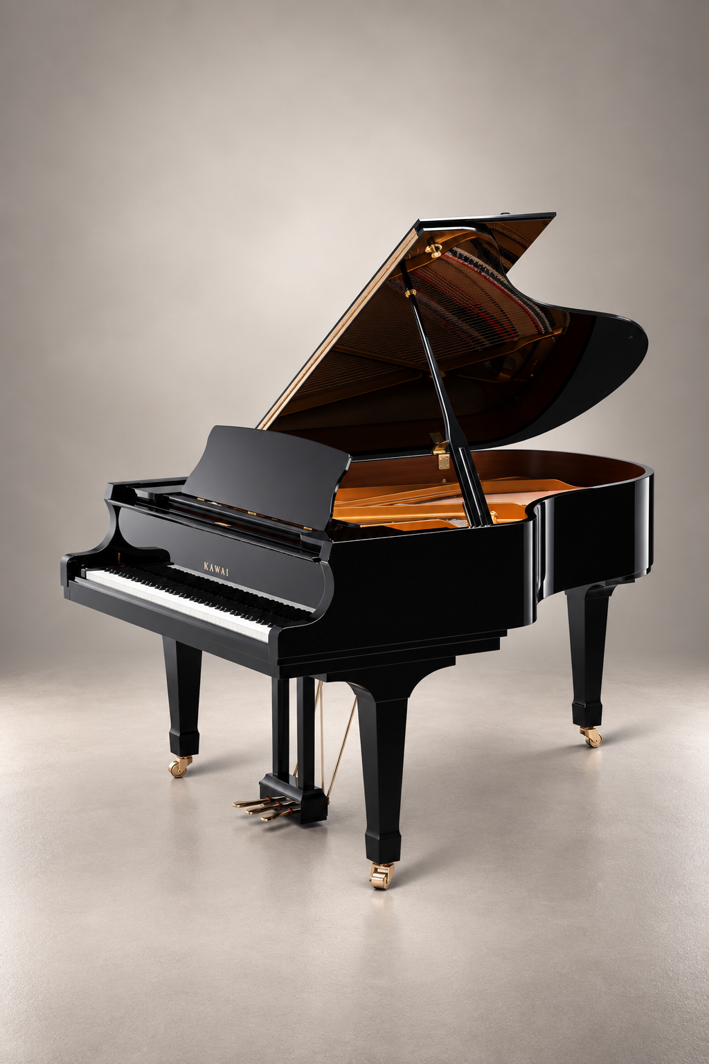 Piano à queue Kawai GX-5 200 cm noir verni, piano neuf de la gamme GX