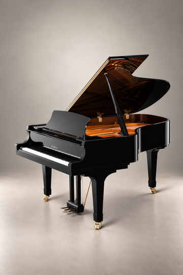 Piano à queue Kawai GX-6 214 cm noir verni, piano neuf de la gamme GX
