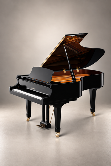 Piano à queue Kawai GX-7 229 cm noir verni, piano neuf haut de gamme de la série GX