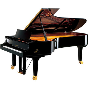 Piano à queue Yamaha CF3S 275 cm noir, piano de concert haut de gamme en location pour opéras, auditoriums et grands événements musicaux