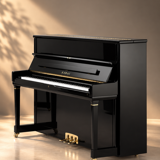 Piano droit Kawai MS-123 Master Series 123 cm finition ébène poli