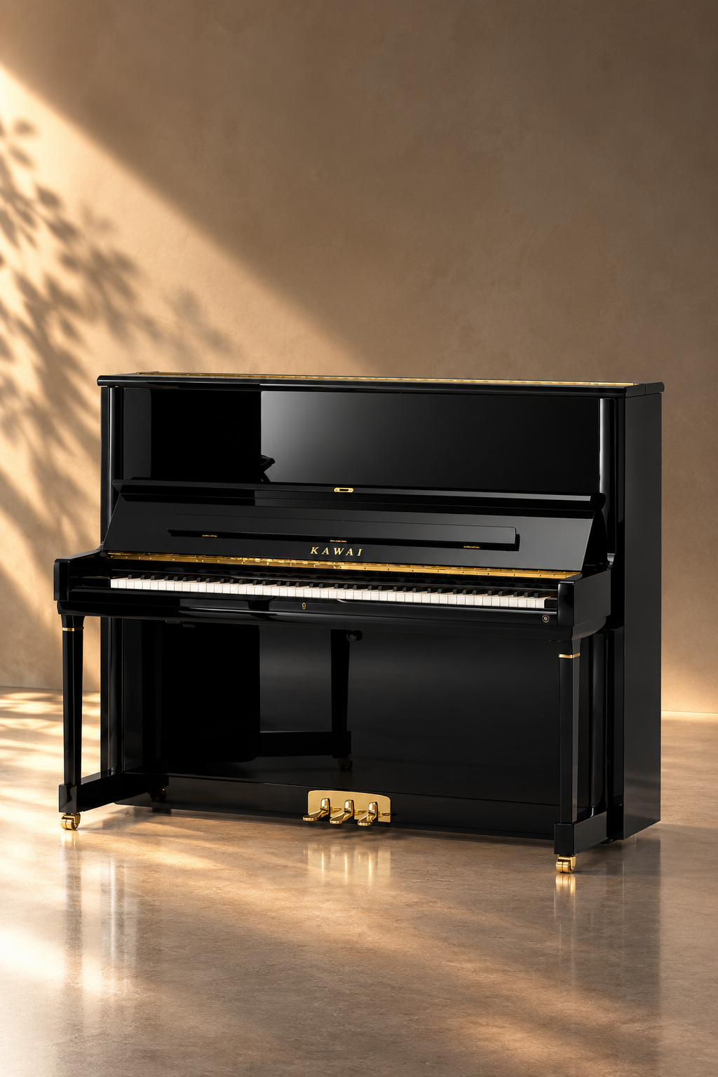 Piano droit Kawai MS-130 Master Series 130 cm finition ébène poli