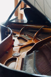 Table d’harmonie et cordes du Seiler 206, piano à queue d’occasion chez Accord & Co
