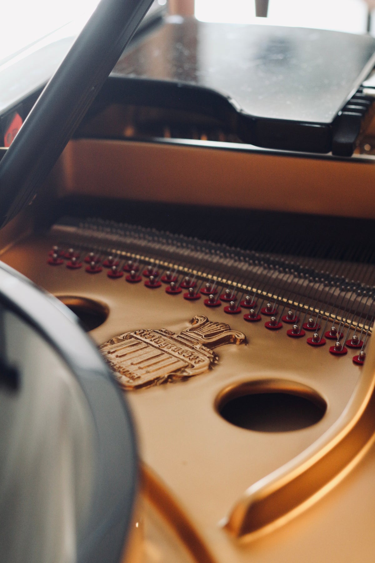 Détail intérieur du piano Steingraeber & Söhne A-170 d’occasion à vendre chez Accord & Co